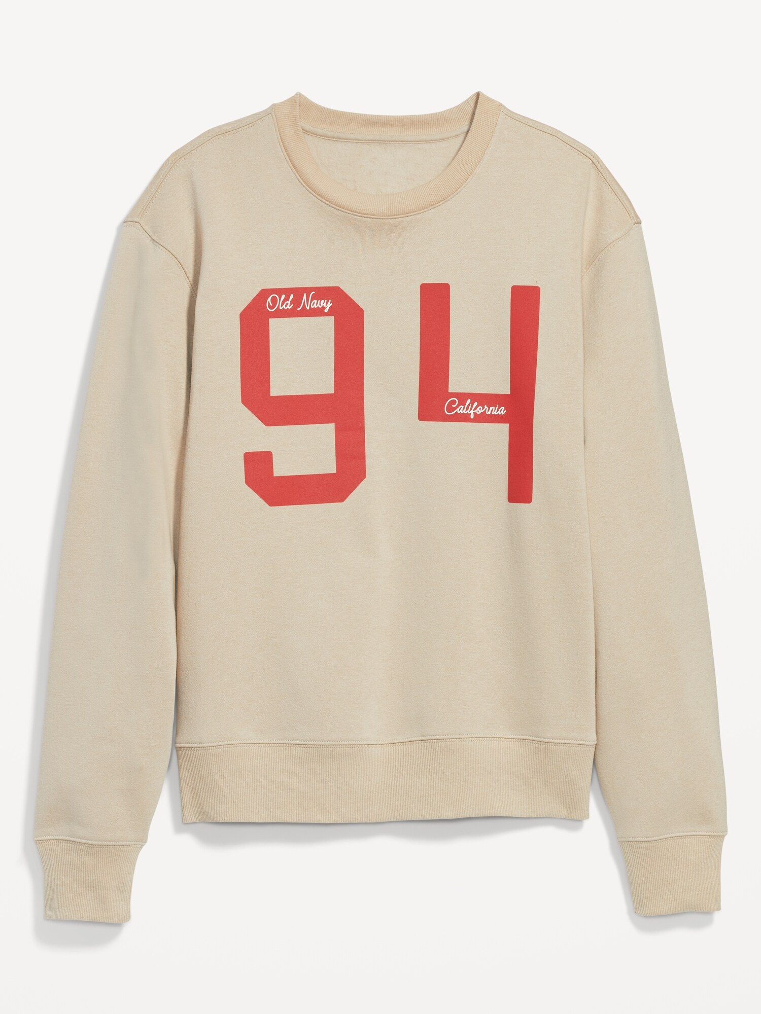 Oversized Logo Graphic Crew Neck Sweatshirt Old Navy