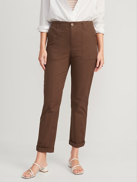 Old Navy High-Waisted OGC Chino Cropped Workwear Pants for Women. 1