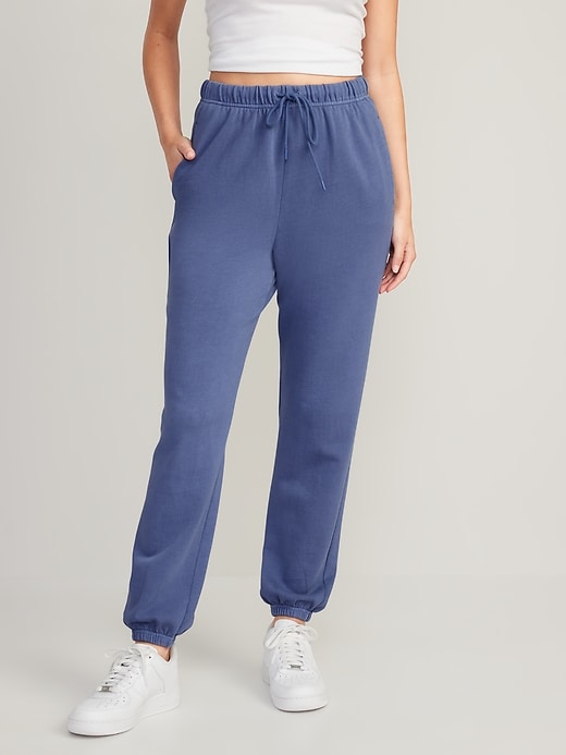 Image number 1 showing, Extra High-Waisted Fleece Sweatpants
