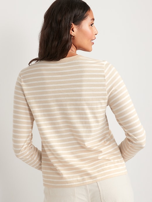 Image number 8 showing, Long-Sleeve EveryWear Striped T-Shirt for Women