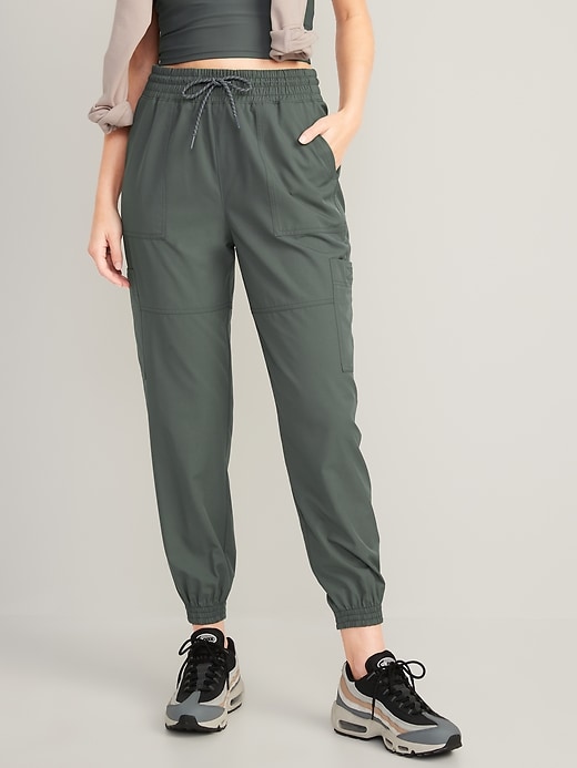 Image number 1 showing, Extra High-Waisted StretchTech Cargo Jogger Pants