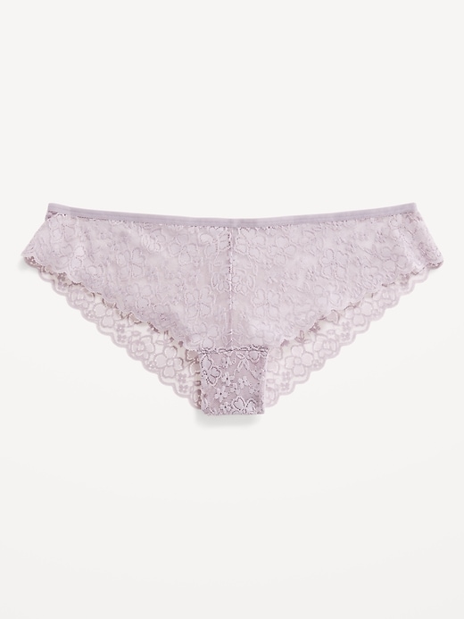 Image number 1 showing, Lace Cheeky Thong Underwear