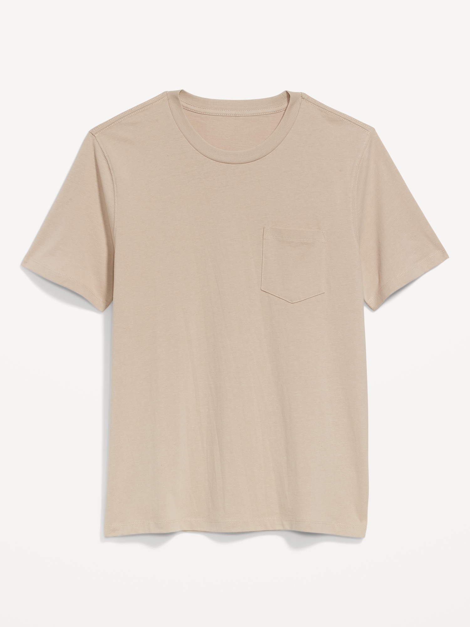 Old Navy Soft-Washed Chest-Pocket Crew-Neck T-Shirt for Men beige. 1
