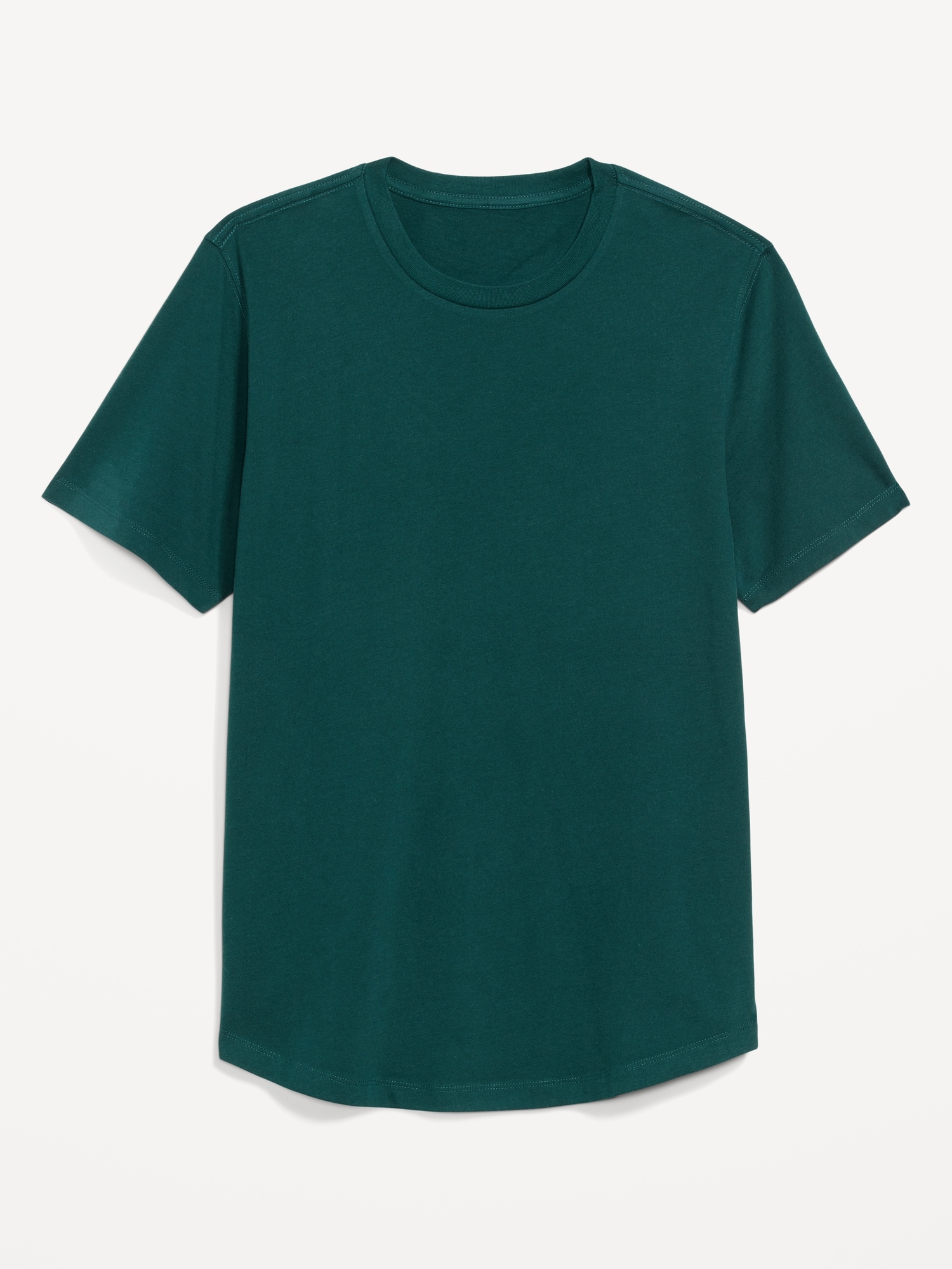 Old Navy Soft-Washed Curved-Hem T-Shirt for Men green. 1