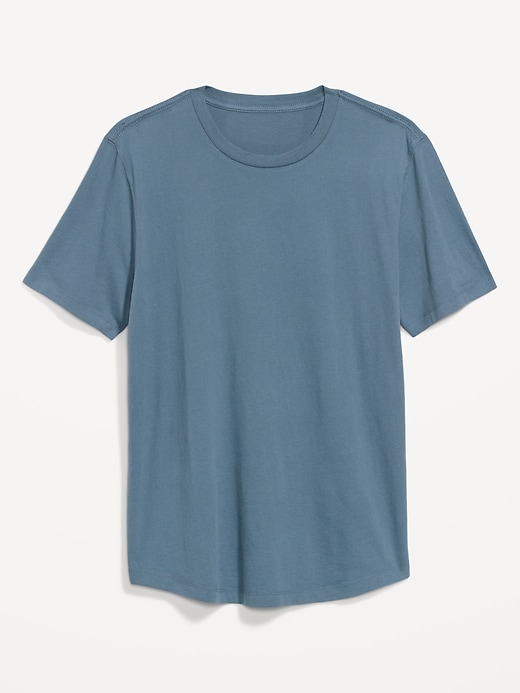View large product image 1 of 1. Soft-Washed Curved-Hem T-Shirt