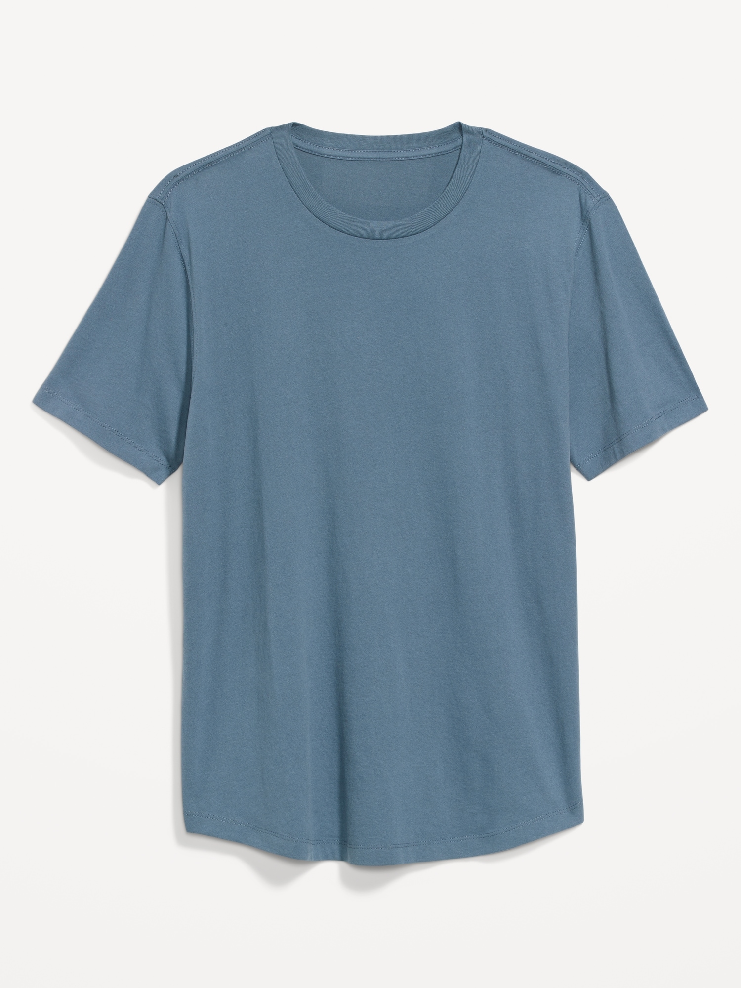 Old Navy Soft-Washed Curved-Hem T-Shirt for Men blue. 1