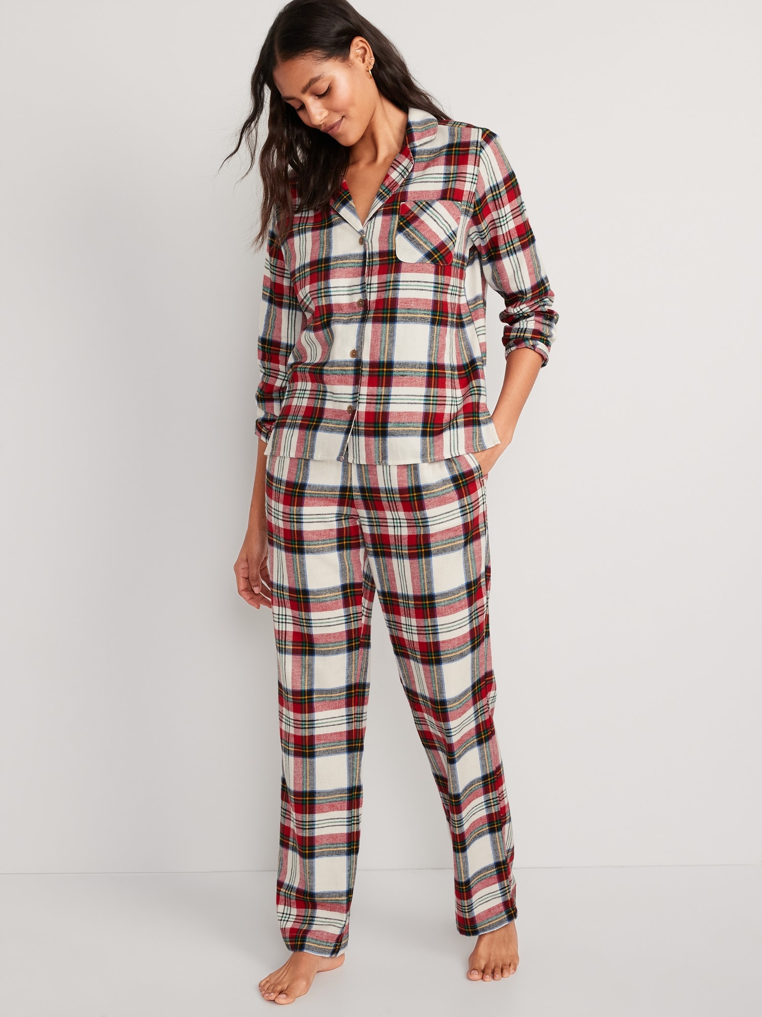 Printed Flannel Pajama Set for Women, Old Navy