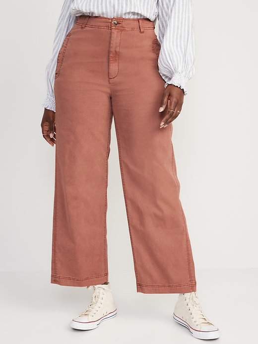 Image number 5 showing, Extra High-Waisted Wide-Leg Workwear Pants