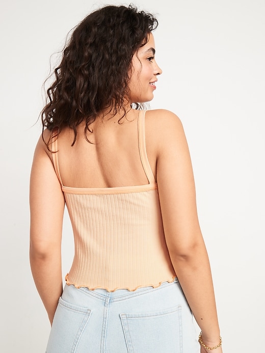 Image number 2 showing, Fitted Ribbed Tank Top