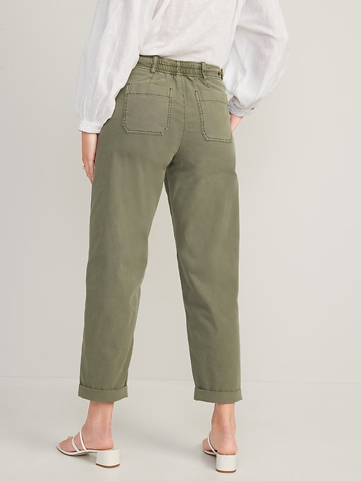 Image number 2 showing, High-Waisted Slouchy Balloon Workwear Pants for Women