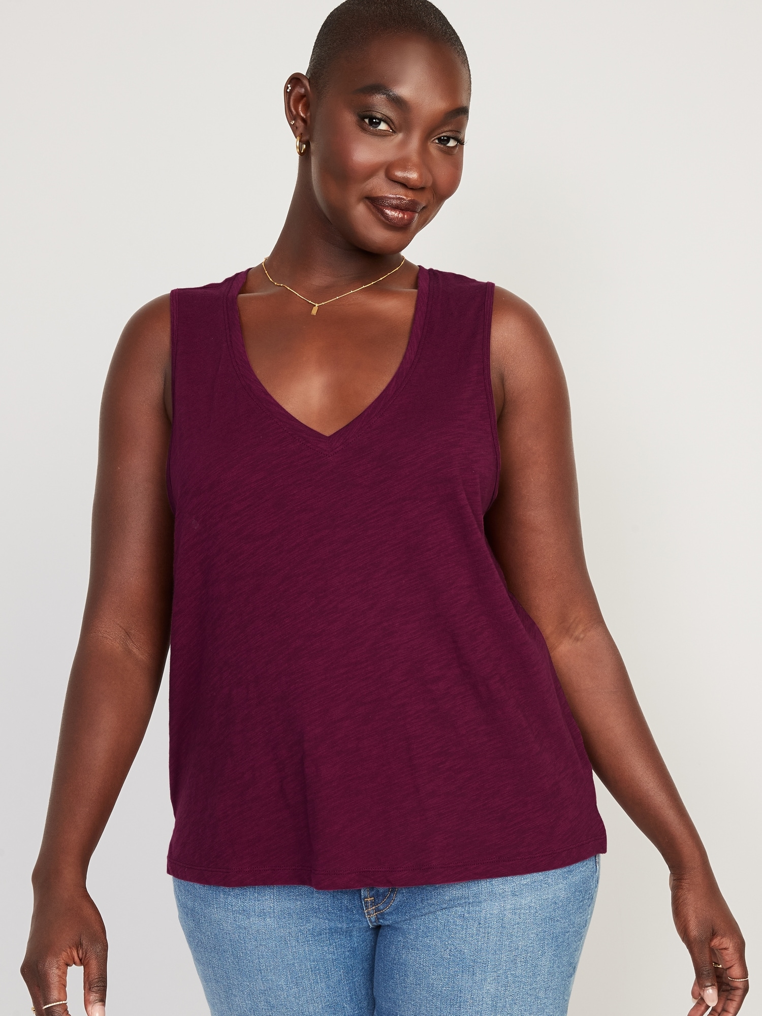 EveryWear VNeck Sleeveless TShirt Old Navy