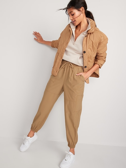 Image number 3 showing, Extra High-Waisted StretchTech Cargo Jogger Pants
