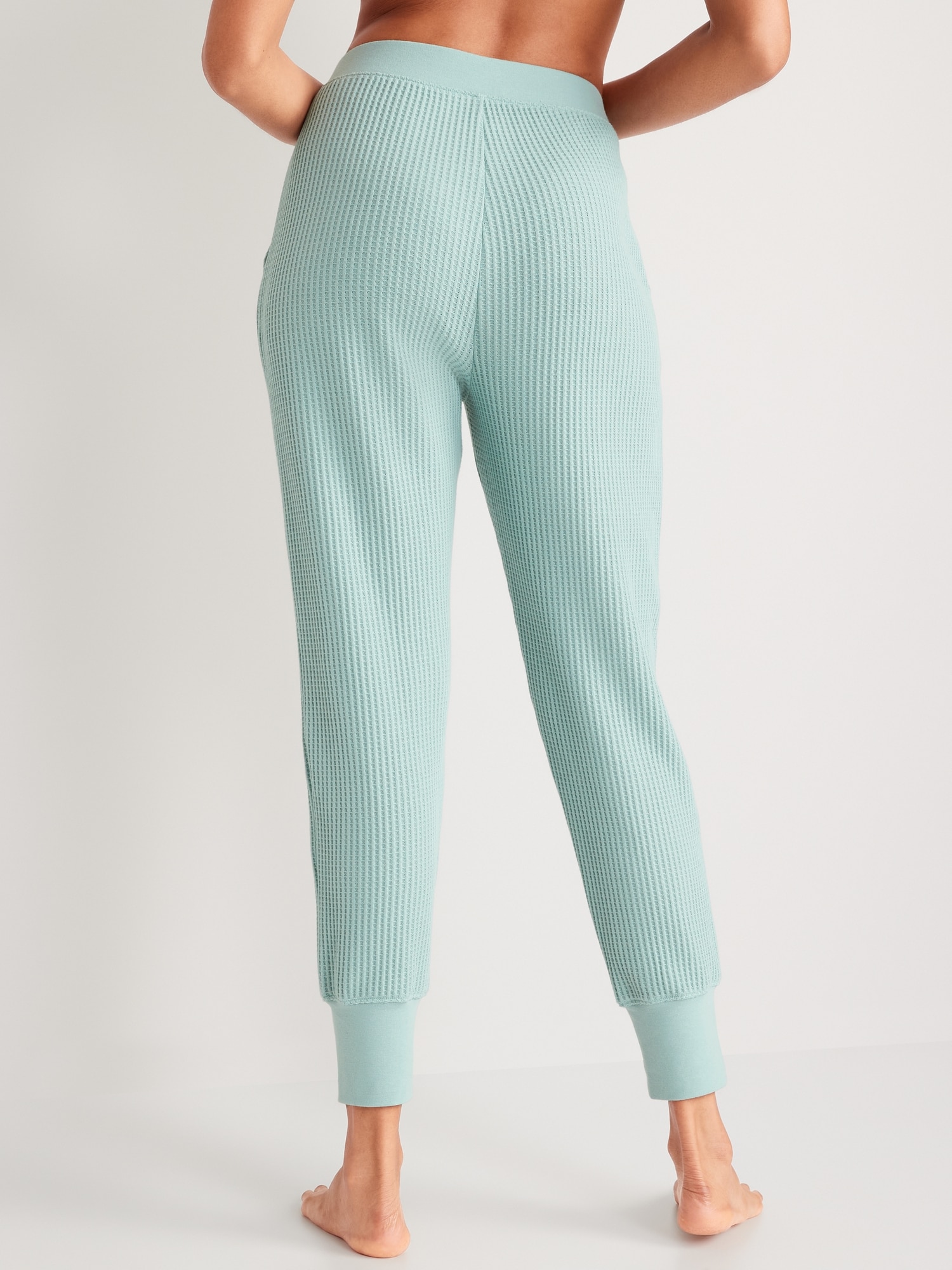High-Waisted Waffle-Knit Pajama Jogger Pants for Women | Old Navy