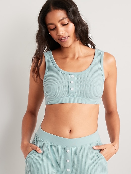 Old Navy WaffleKnit Pajama Cami Bralette Top for Women