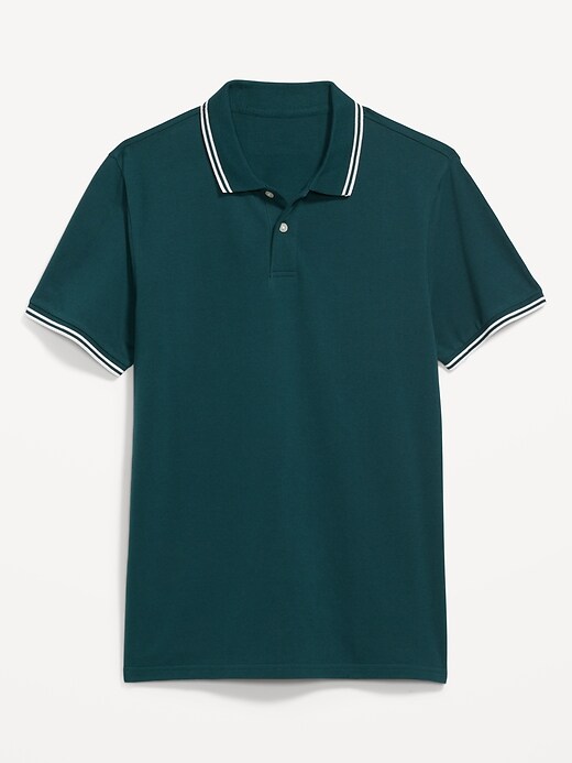 Moisture-Wicking Tipped Pique Pro Polo Shirt | Old Navy