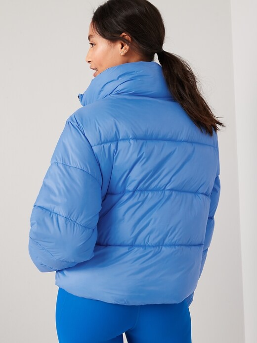 Image number 2 showing, Water-Resistant Frost Free Short Puffer Jacket for Women