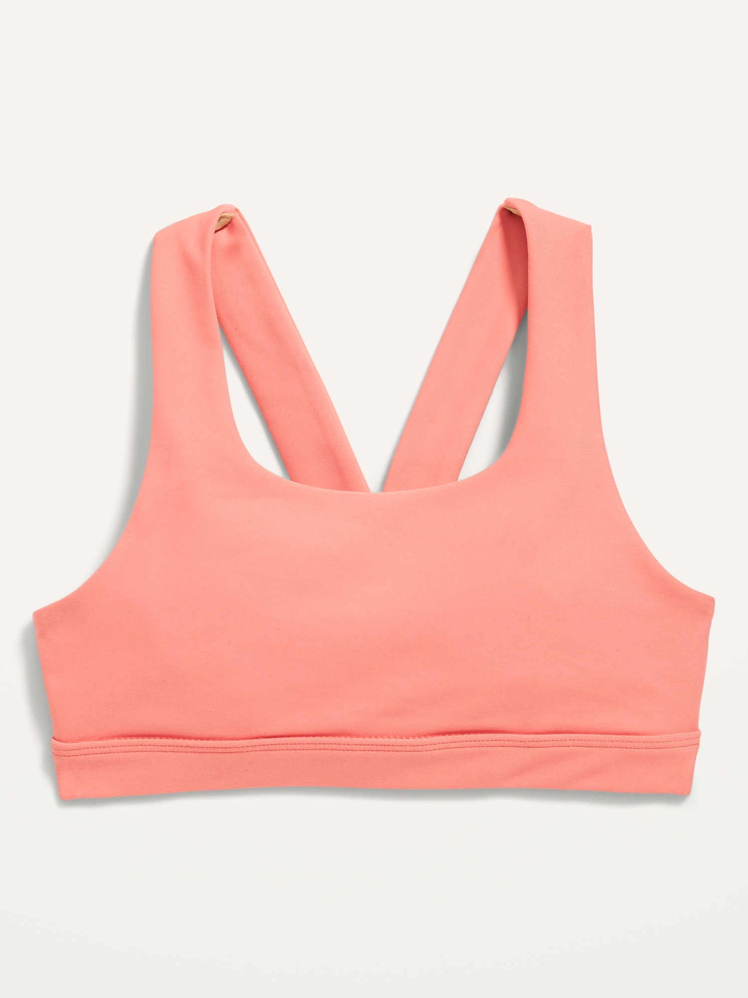 Old Navy PowerSoft V-Back Sports Bra for Girls silver. 1