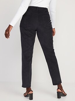 High-Waisted OG Straight Corduroy Ankle Pants for Women