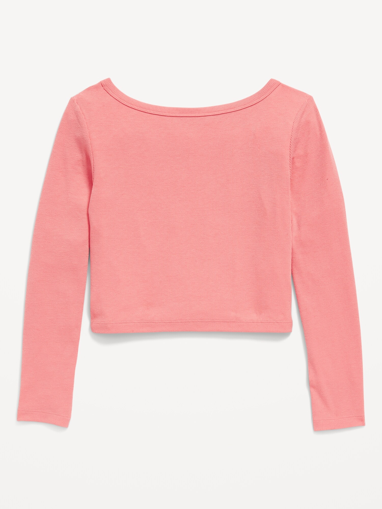 UltraLite RibKnit LongSleeve ScoopNeck Top for Girls Old Navy