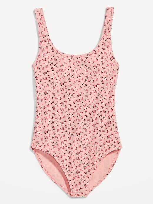 Old Navy - Rib-Knit Cotton-Blend Bodysuit for Women