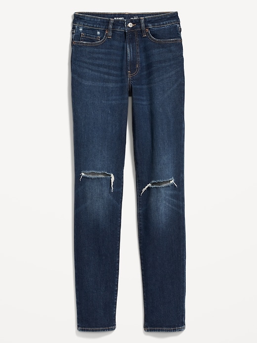 Image number 4 showing, High-Waisted OG Straight Ripped Jeans