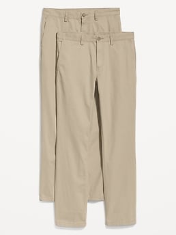 Straight Lived-In Non-Stretch Chino Pants 2-Pack for Men | Old Navy