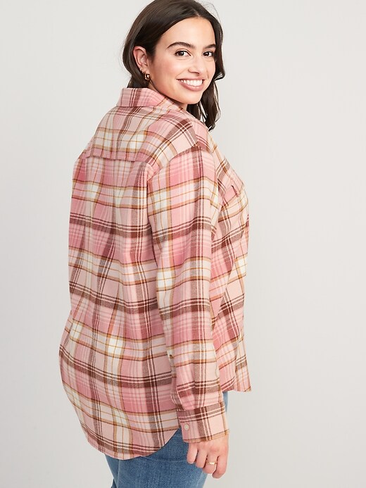 Image number 6 showing, Flannel Boyfriend Tunic Shirt