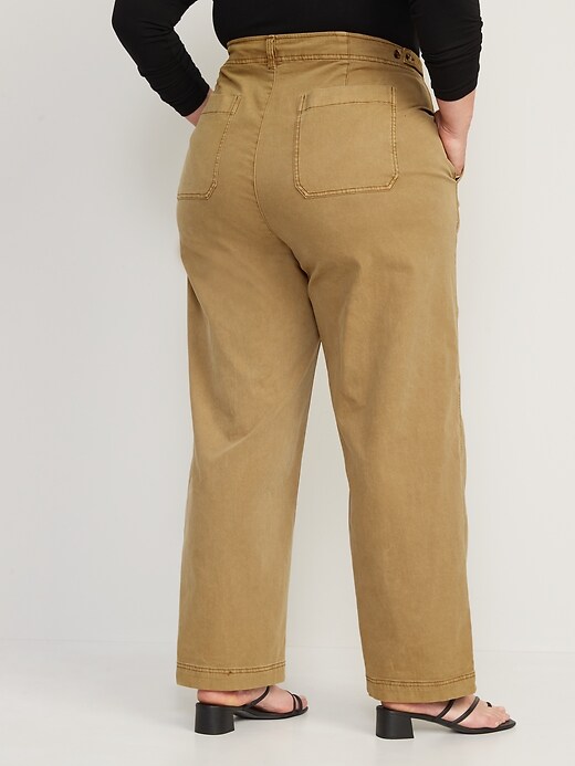 Image number 8 showing, Extra High-Waisted Wide-Leg Workwear Pants for Women