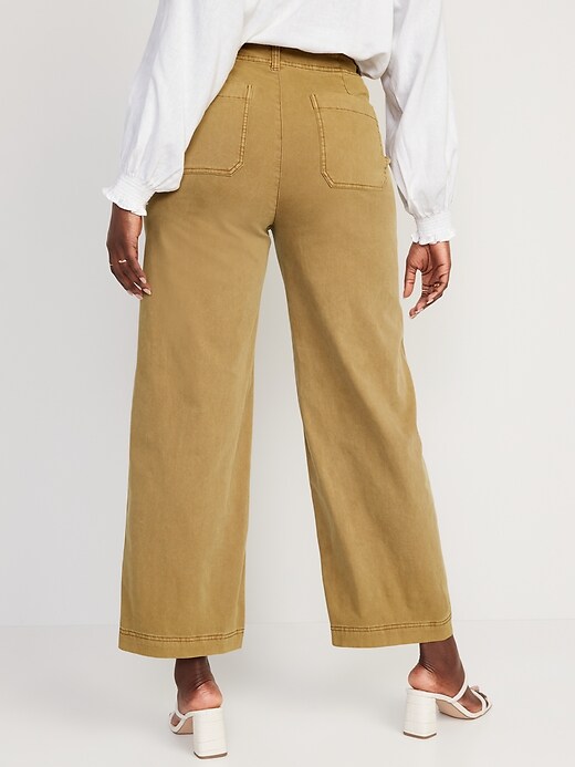 Image number 6 showing, Extra High-Waisted Wide-Leg Workwear Pants for Women