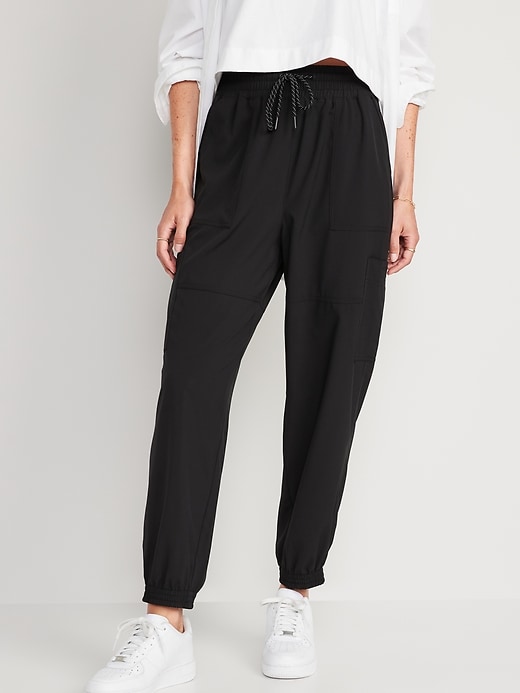 Image number 1 showing, Extra High-Waisted StretchTech Cargo Jogger Pants