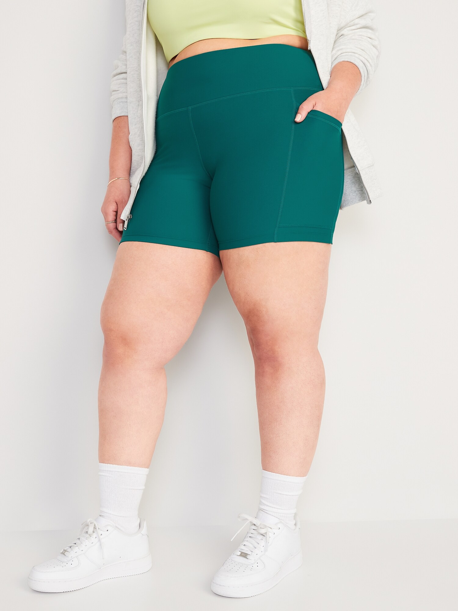 HighWaisted PowerSoft Biker Shorts 6inch inseam Old Navy