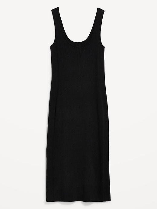 Image number 4 showing, Fitted Rib-Knit Midi Tank Sweater Dress