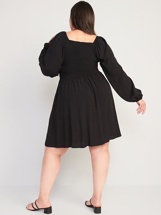 Image number 8 showing, Fit & Flare Smocked Mini Dress
