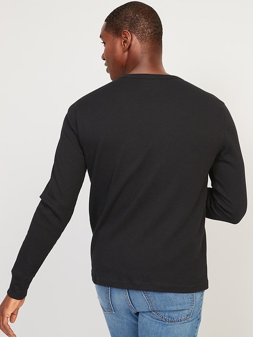 Image number 5 showing, Thermal-Knit Long-Sleeve T-Shirt for Men