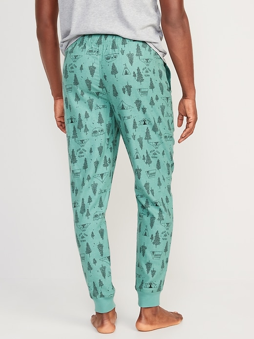 View large product image 2 of 3. Printed Flannel Jogger Pajama Pants