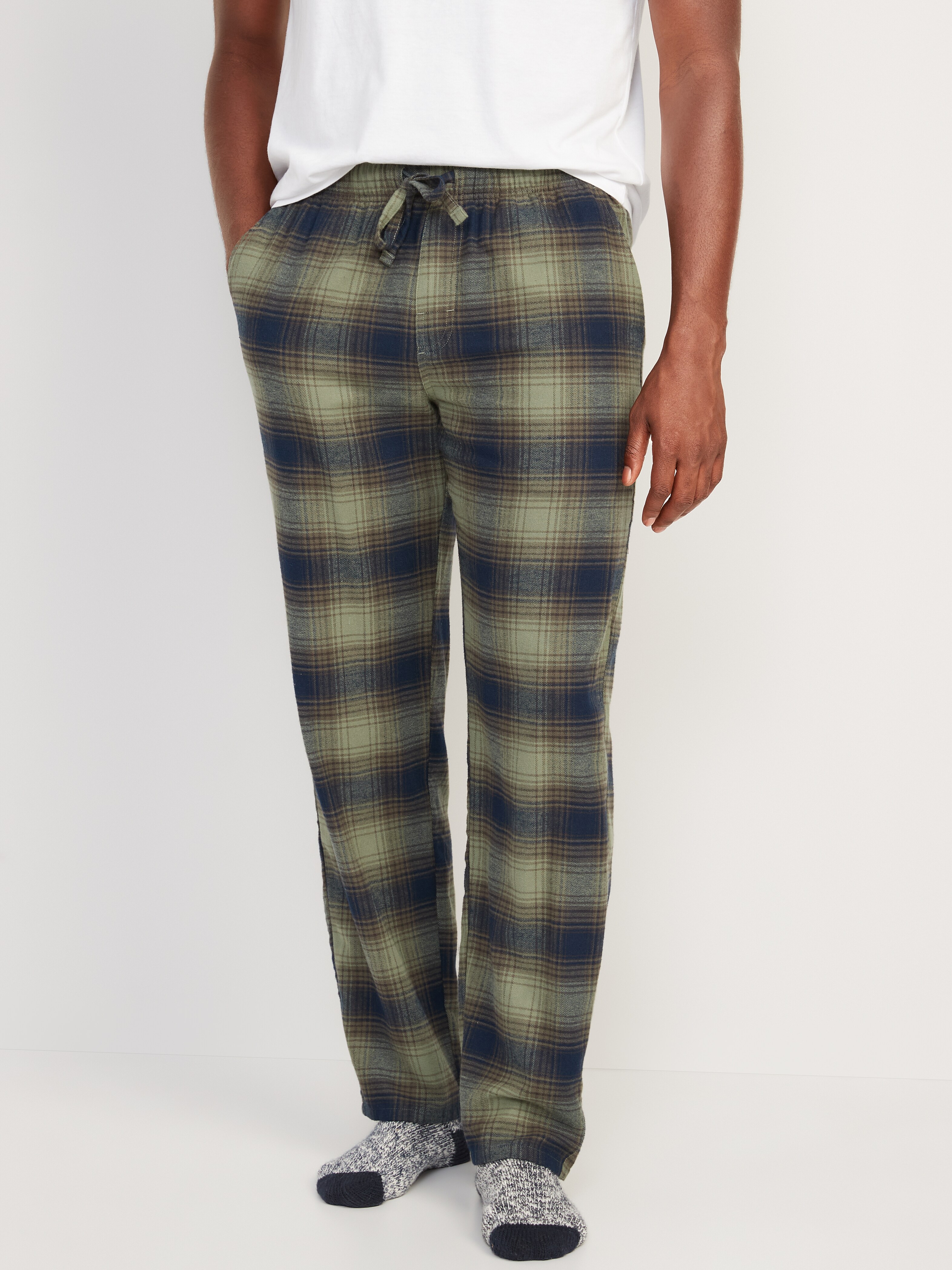 old navy men's flannel pajama pants