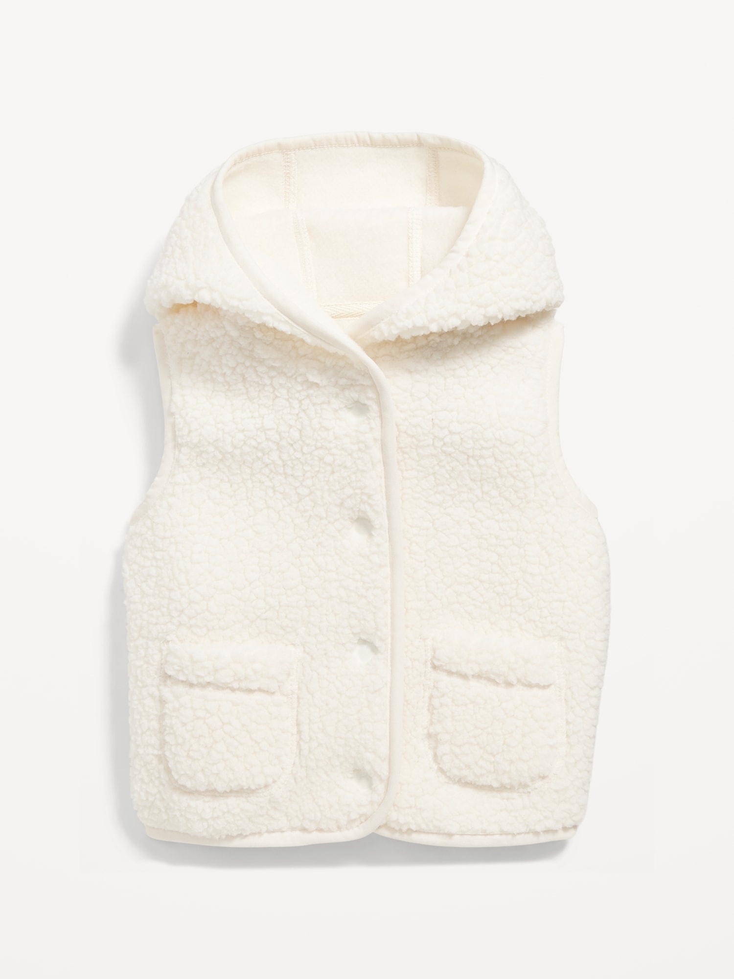 Hooded on sale sherpa vest