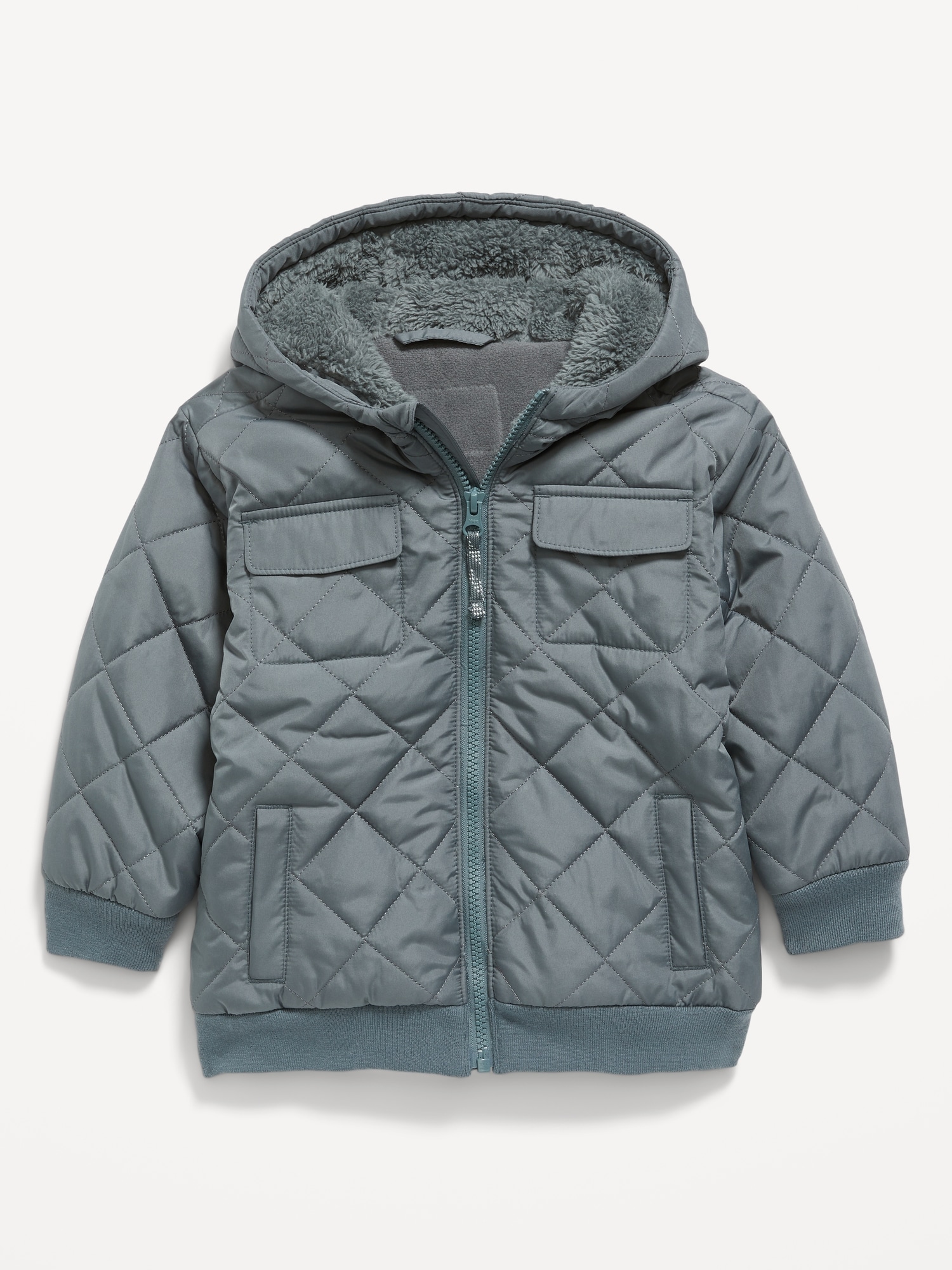 Unisex Hooded Water-Resistant Quilted Jacket for Toddler | Old Navy