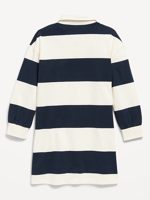 Long-Sleeve Rugby Polo Dress for Girls | Old Navy