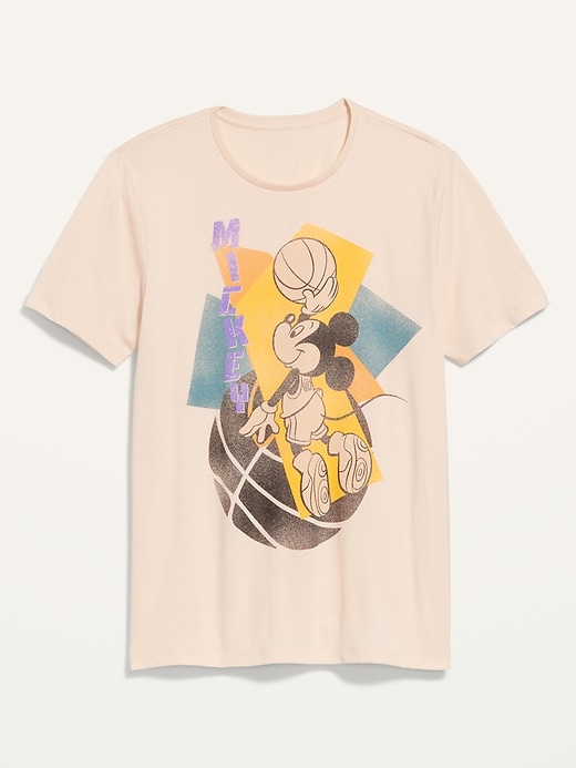 View large product image 1 of 3. Disney© Mickey Mouse Basketball Gender-Neutral T-Shirt for Adults