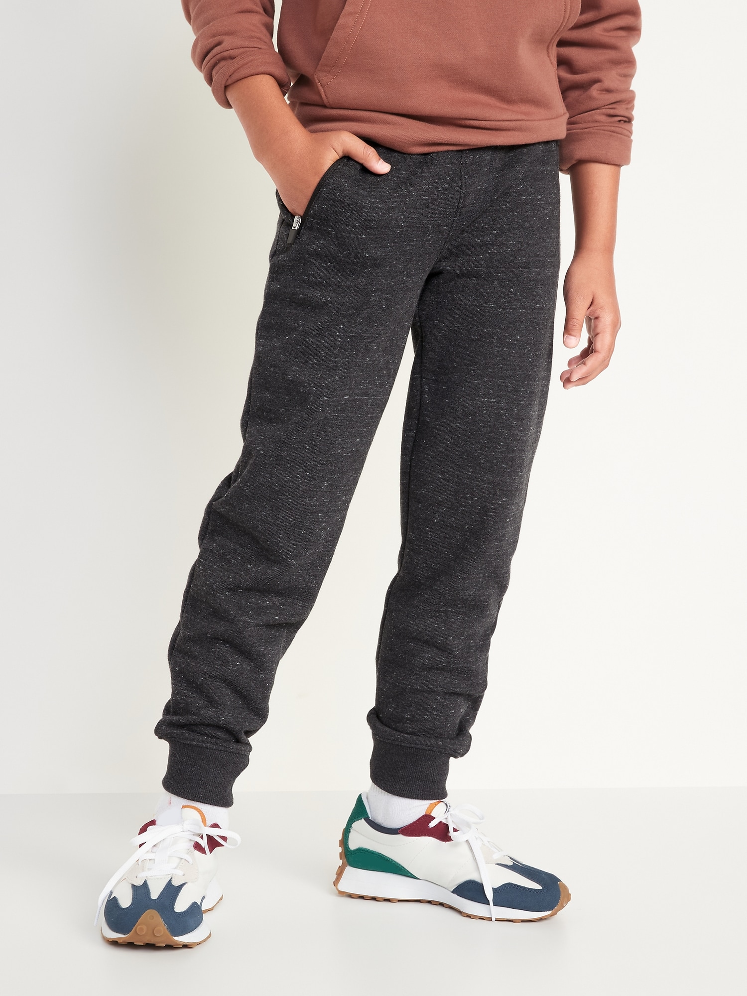 Zip-Pocket Jogger Sweatpants for Boys