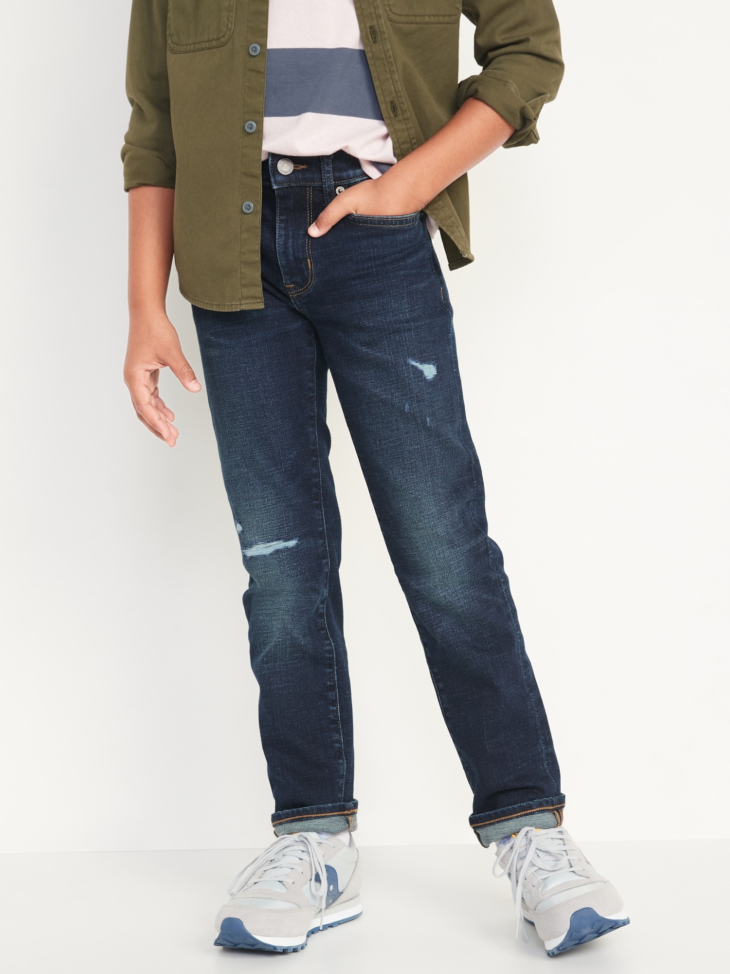 Slim 360° Stretch Ripped Jeans for Boys