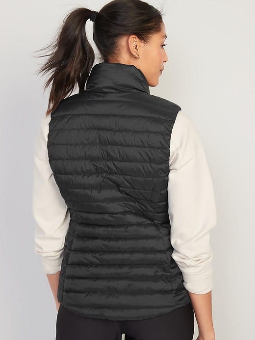Image number 2 showing, Water-Resistant Narrow-Channel Puffer Vest for Women