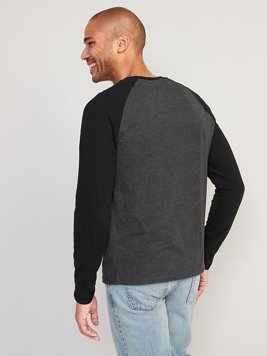 Image number 2 showing, Color-Blocked Raglan-Sleeve Rotation T-Shirt for Men