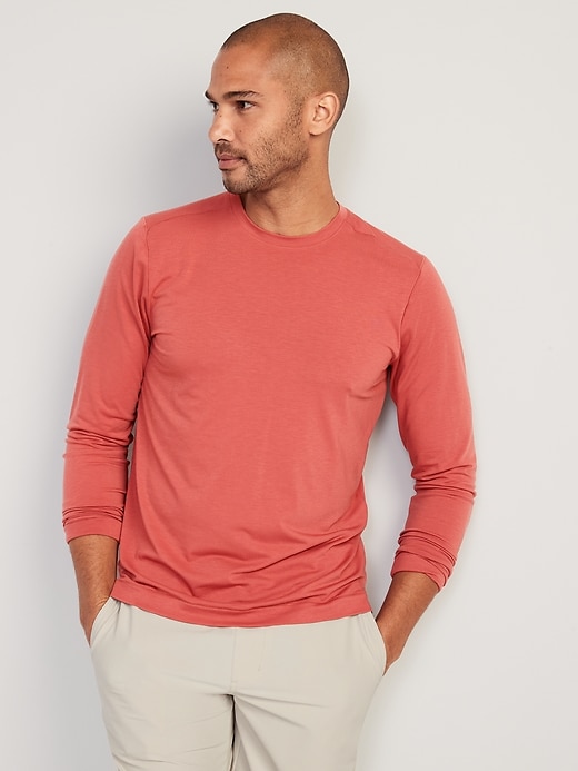 Beyond 4-Way Stretch Long-Sleeve T-Shirt for Men