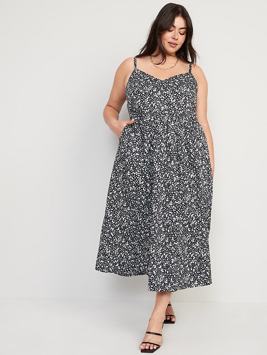 Image number 7 showing, Floral Cami Midi Swing Dress