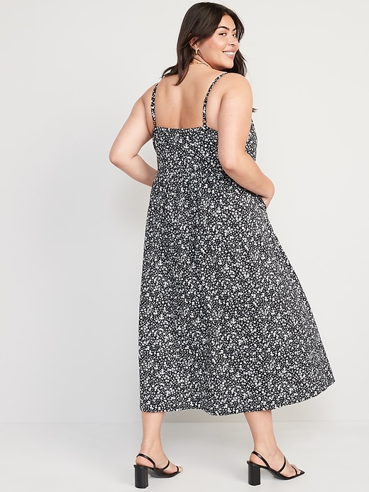Image number 8 showing, Floral Cami Midi Swing Dress