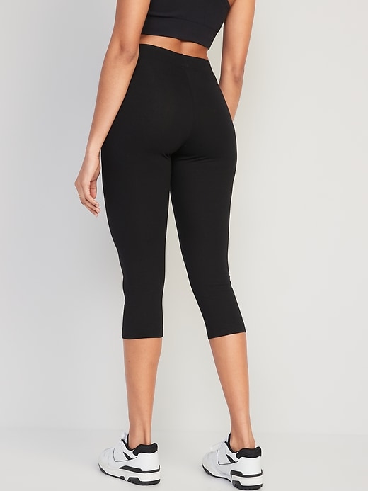 Image number 8 showing, High Waisted Cropped Leggings 3-Pack