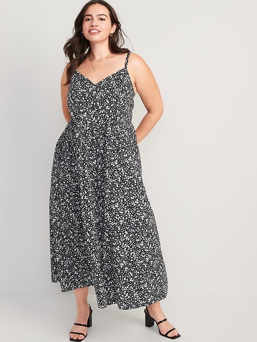 Image number 5 showing, Floral Cami Midi Swing Dress