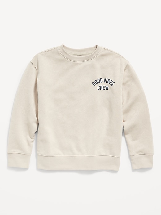 View large product image 2 of 3. Graphic Gender-Neutral Crew-Neck Sweatshirt for Kids